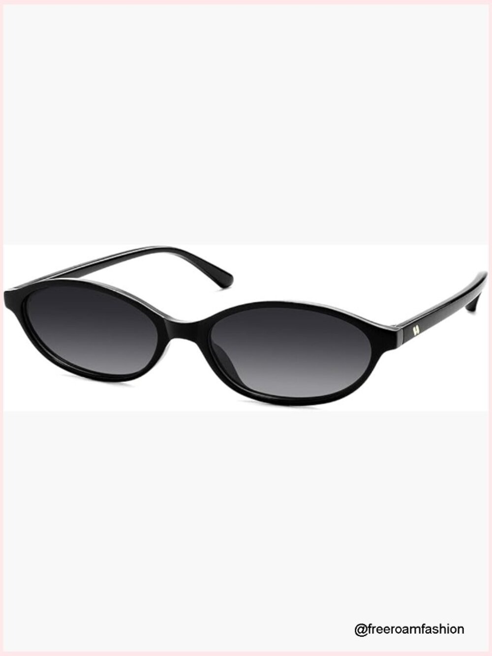 Retro Oval Polarized Sunglasses - 90s Y2K Cat Eye